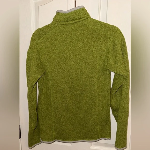 Patagonia Moss Green Women's Half-Zip Turtleneck Sweater - Picture 3 of 4
